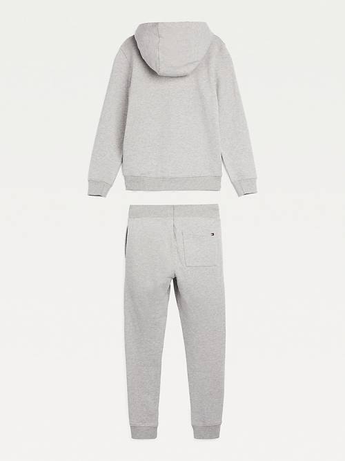 Grey Tommy Hilfiger Essential And Joggers Set Boys' Hoodie | TH619DTK