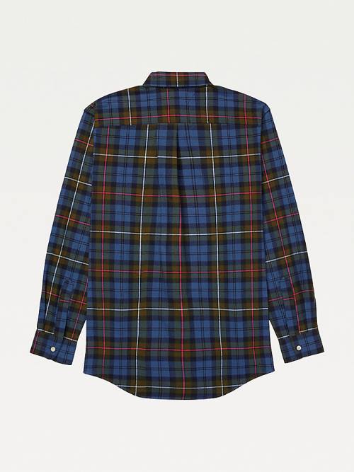 Multi Tommy Hilfiger Adaptive Plaid Check Regular Fit Men's Shirts | TH415HJL
