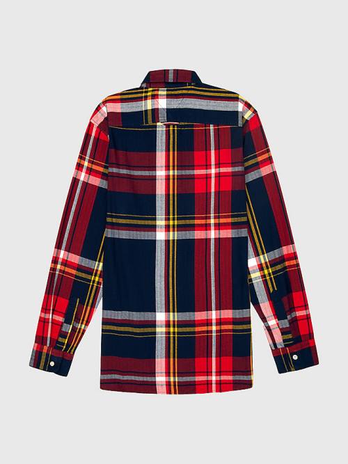 Multi Tommy Hilfiger Adaptive Plaid Check Slim Fit Men's Shirts | TH517WBN