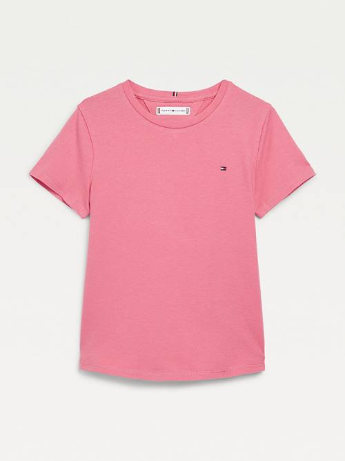 Red Tommy Hilfiger Essential Knit Girls\' T Shirts | TH567SBJ