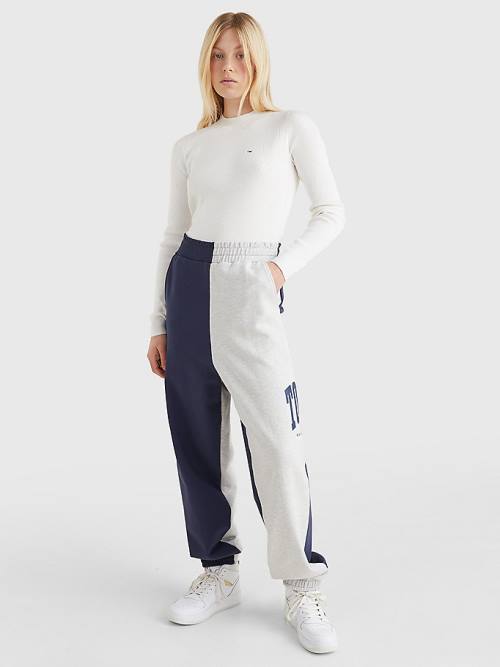 White Tommy Hilfiger Essential Rib-Knit Jumper Women's Sweaters | TH840YOZ