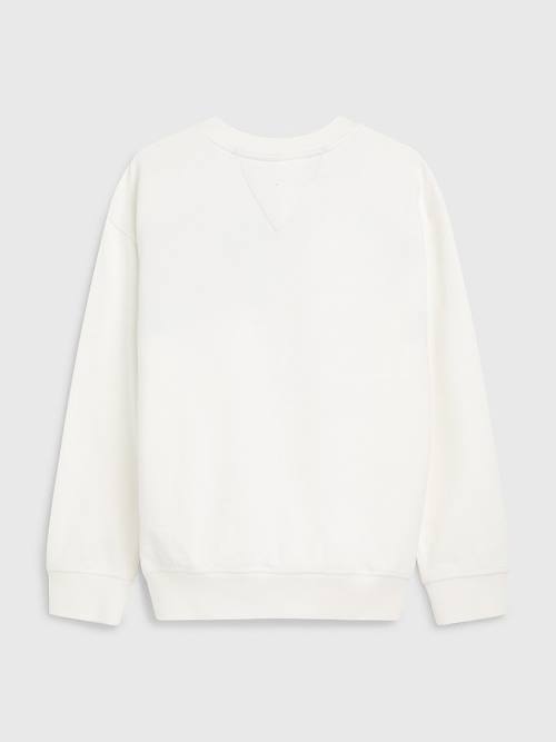 White Tommy Hilfiger Icons Logo Boys' Sweatshirts | TH693ZRS